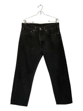 Levi’s 505 Regular Fit Straight Leg Jeans in Washed Black - Sz 34 / 26"